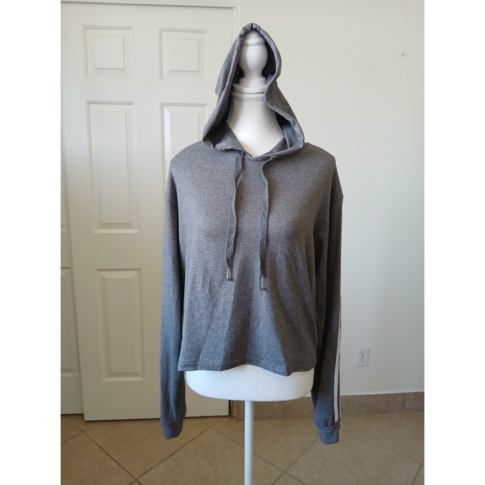 Orange Kiss Women's Hoodie Pullover Sweatshirt Grey Size Medium Casual - Picture 2 of 15